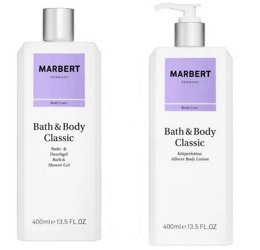 Marbert Duschgel Bath & Body Classic Duschgel 400 ml + Body Lotion 400 ml von Marbert