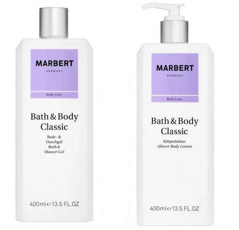 Marbert Duschgel Bath & Body Classic Duschgel 400 ml + Body Lotion 400 ml von Marbert