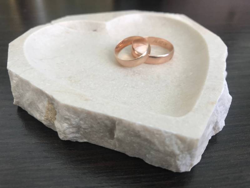 Schmuckschale Ringschale Anbietschale Herz Marmoriert Schmuckschale Ringschale Anbietschale Herz Marmoriert von MarblewareStore