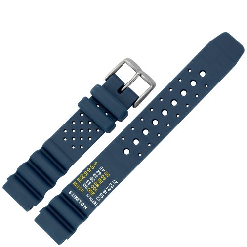 MARBURGER Uhrenarmband 18mm Kunststoff Blau XL - Werkzeug Montage Set 9671850000120 von MARBURGER