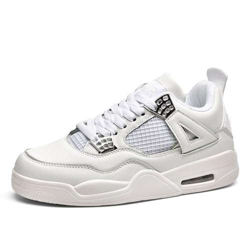 Marbury Herren Damen Air 4 Retro Sneaker Schuhe Skateboardschuhe Laufschuhe Turnschuhe mit Luftpolster Walkingschuhe Basketballschuhe Sportschuhe von Marbury