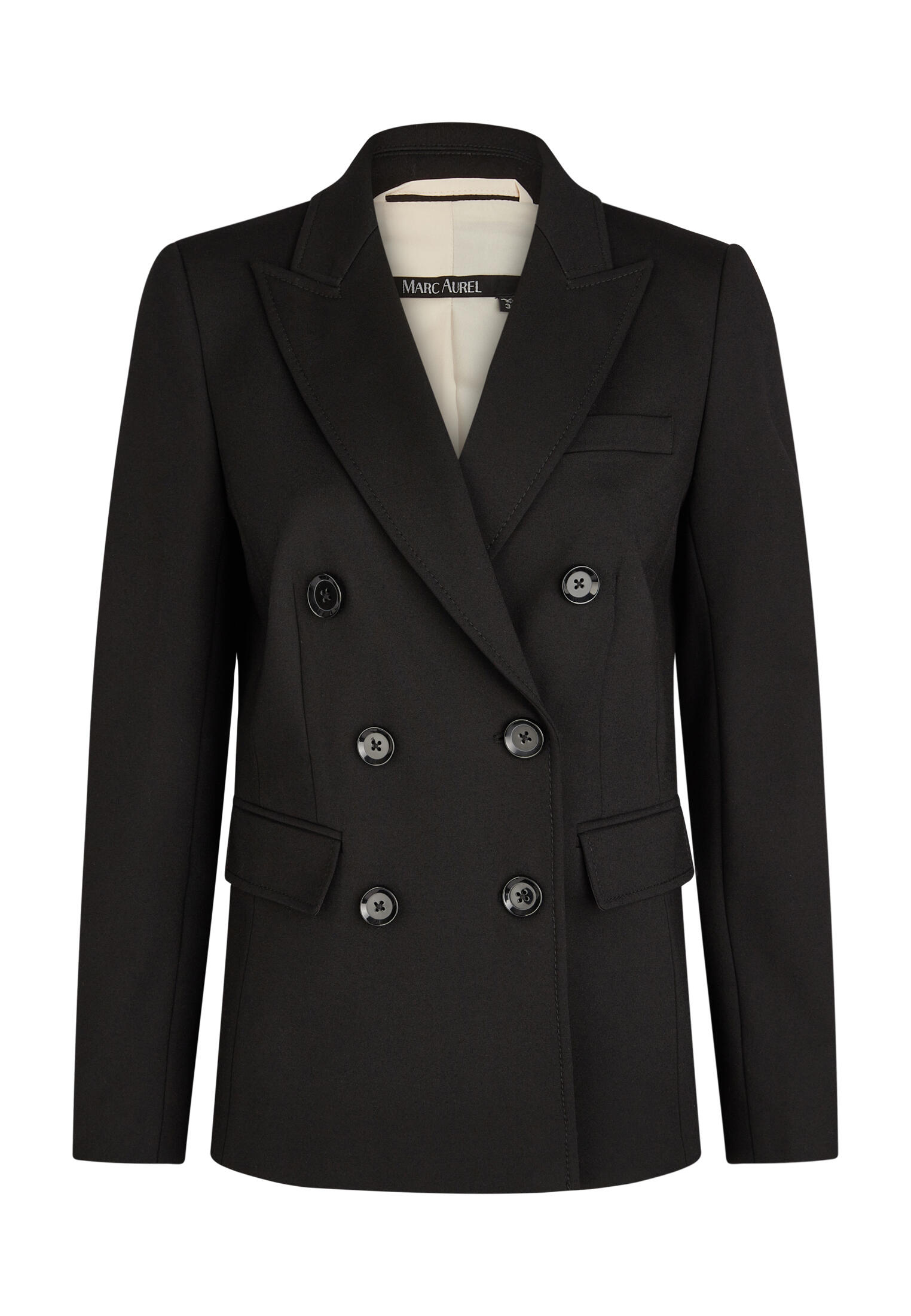 Marc Aurel - Blazer aus Komfortjersey black - Gr. - 44 von Marc Aurel