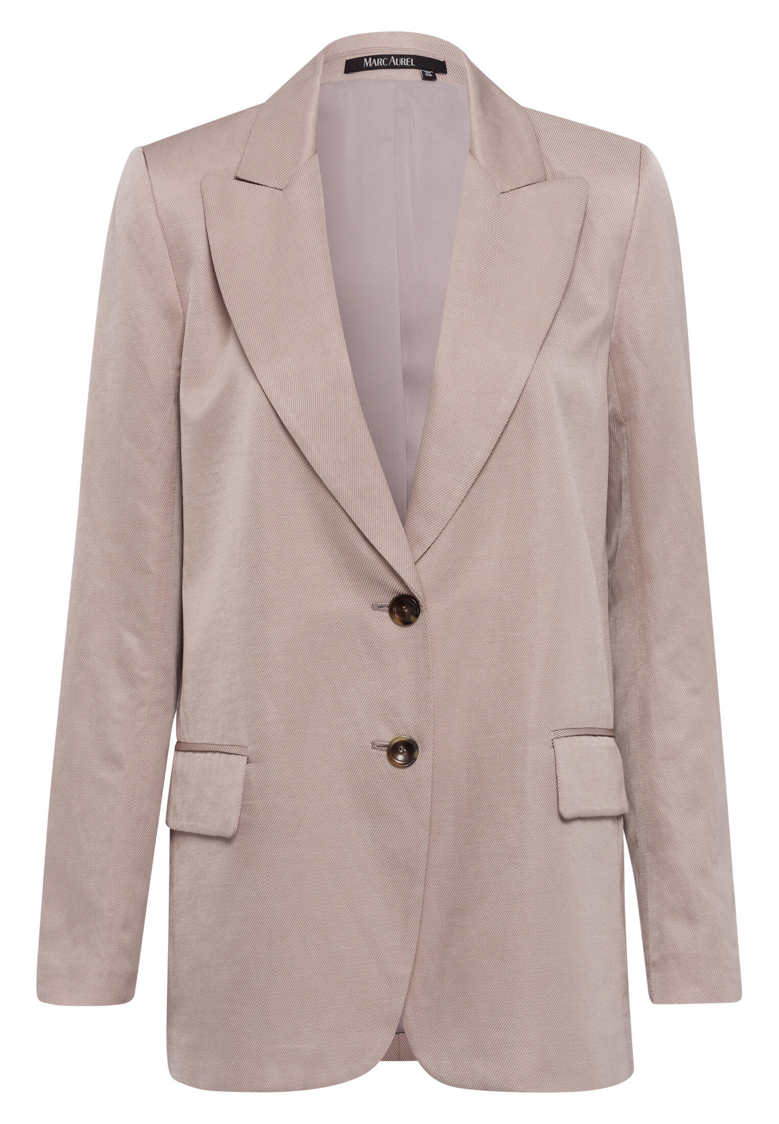 Marc Aurel - Blazer aus Leinen-Mix Twill taupe - Gr. - 36 von Marc Aurel