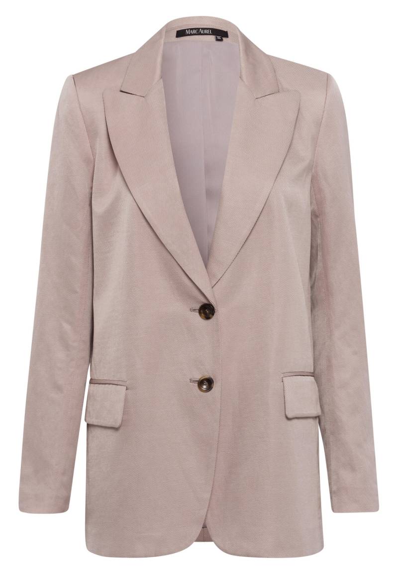 Marc Aurel - Blazer aus Leinen-Mix Twill taupe - Gr. - 40 von Marc Aurel