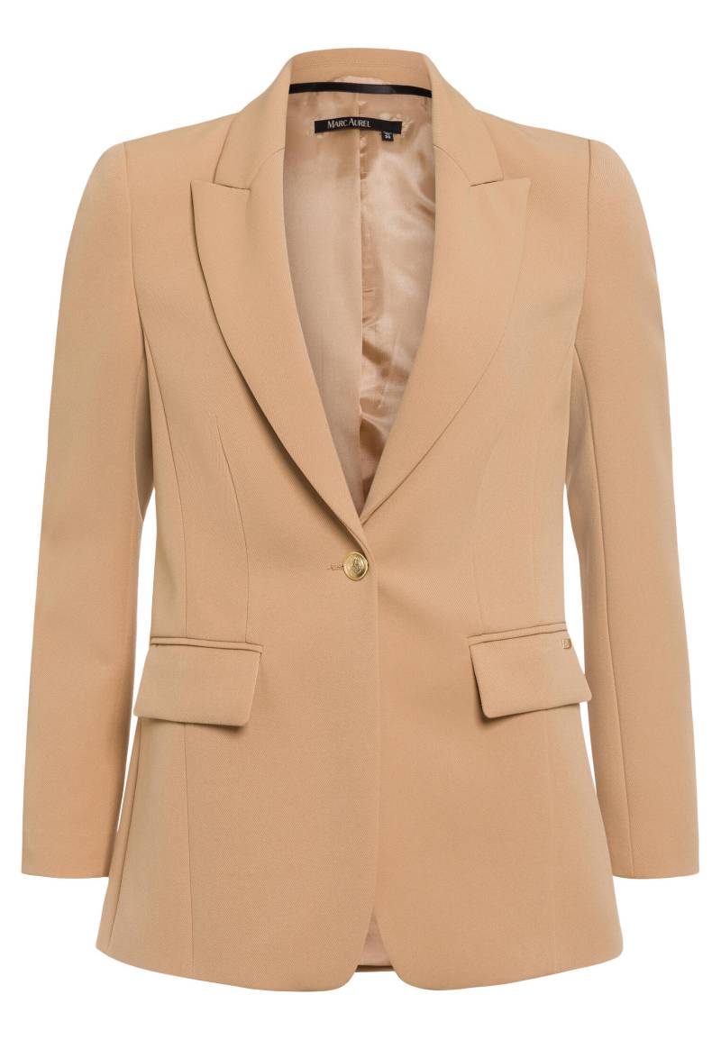Marc Aurel - Blazer aus elatischem Twill beige - Gr. - 46 von Marc Aurel