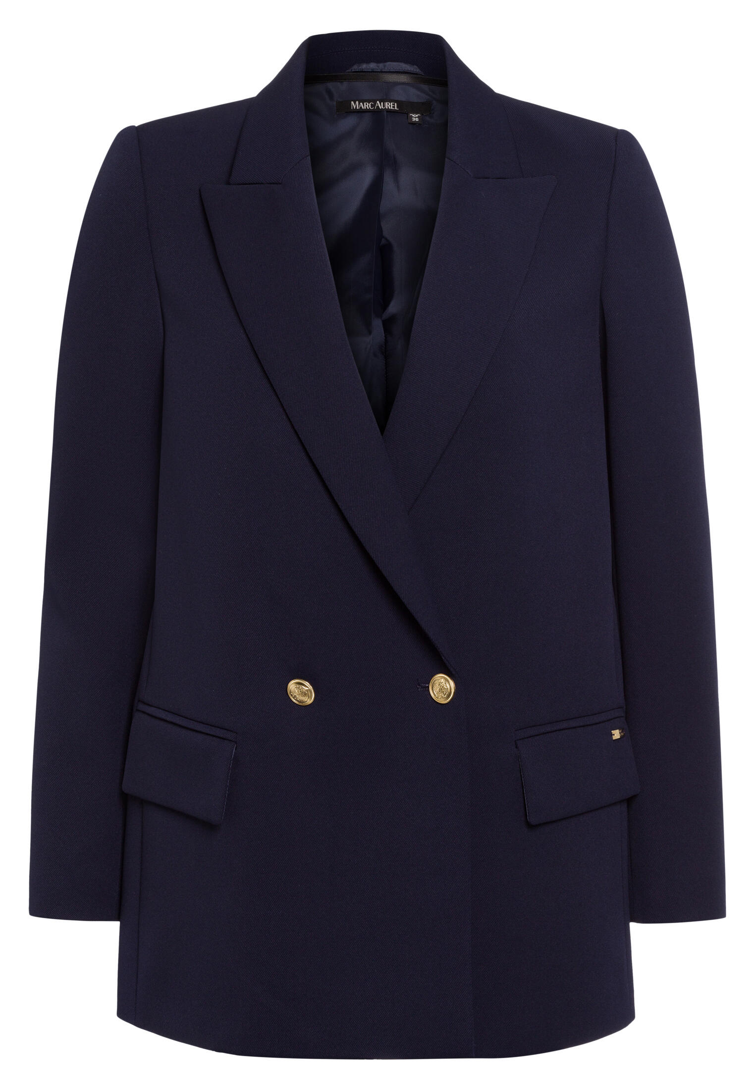 Marc Aurel - Blazer aus elatischem Twill navy - Gr. - 36 von Marc Aurel