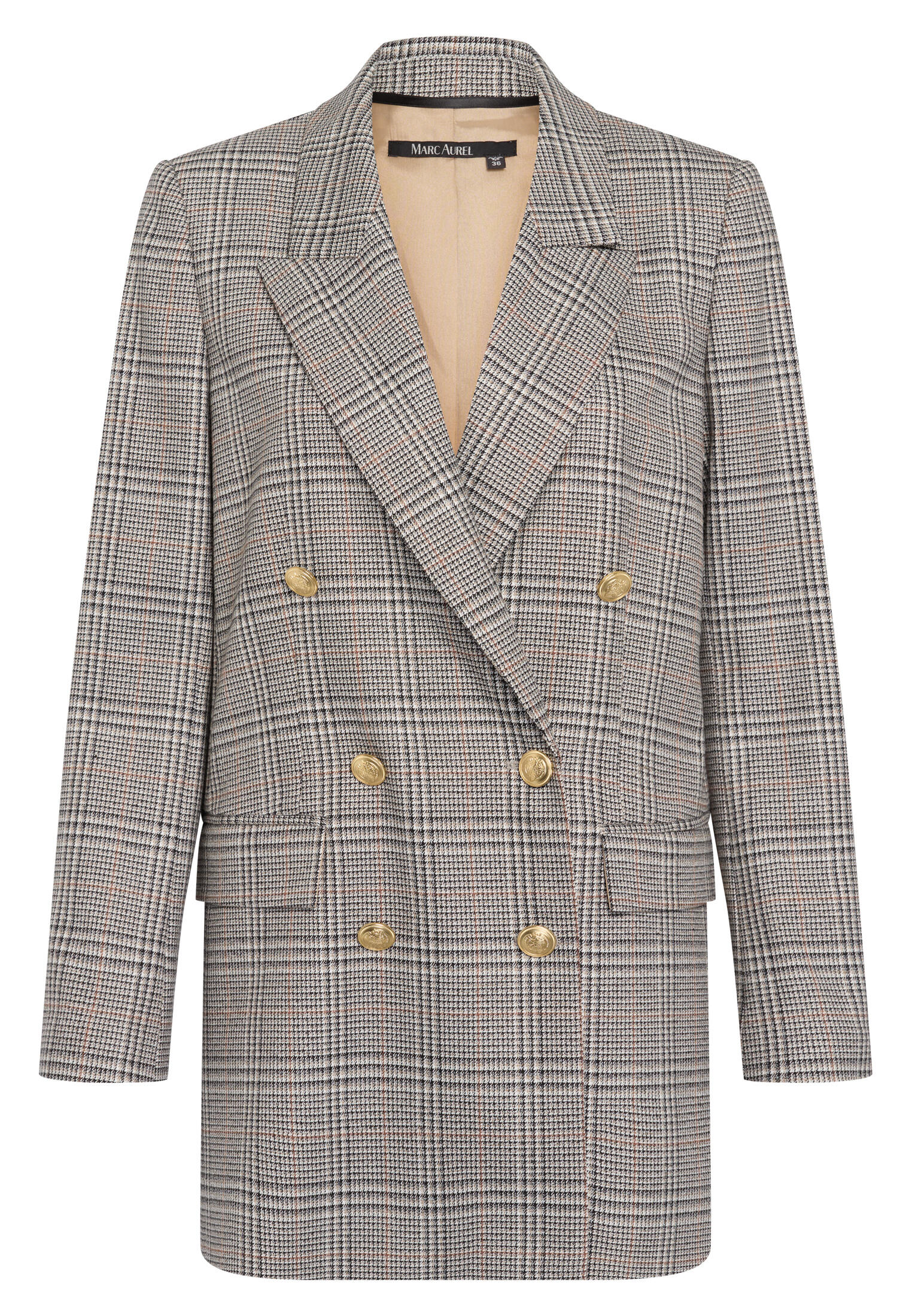 Marc Aurel - Blazer mit Karomuster black varied - Gr. - 36 von Marc Aurel