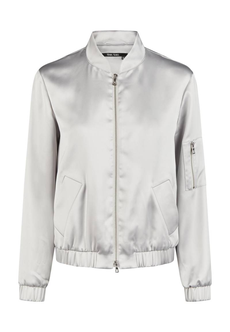Marc Aurel - Blouson Jacke aus Stretch-Satin silver grey - Gr. - 46 von Marc Aurel