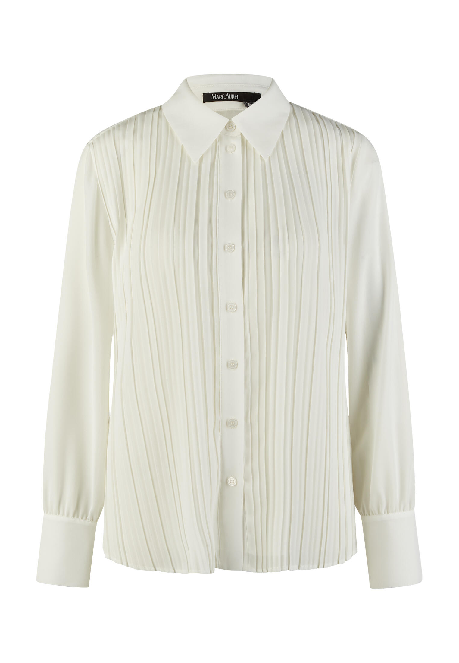 Marc Aurel - Bluse im Plissee-Look offwhite - Gr. - 44 von Marc Aurel