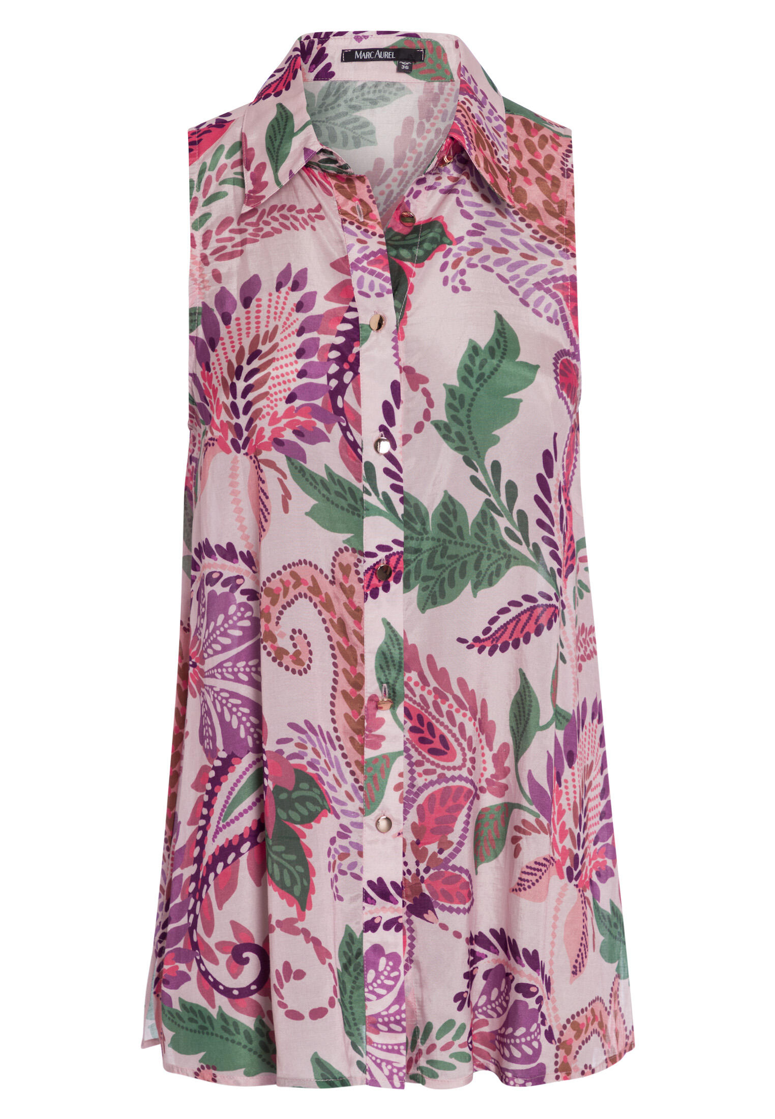 Marc Aurel - Bluse khaki varied - Gr. - 36 von Marc Aurel