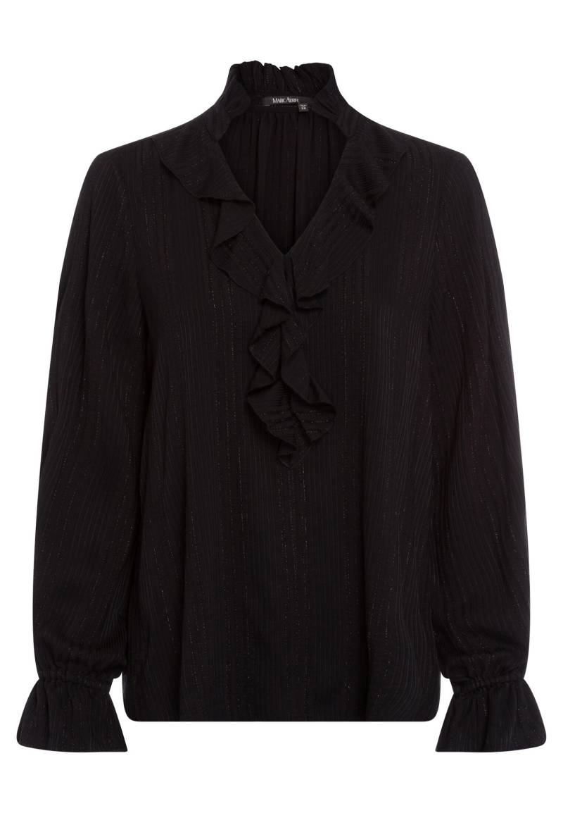 Marc Aurel - Bluse mit Rüschendetails black varied - Gr. - 36 von Marc Aurel