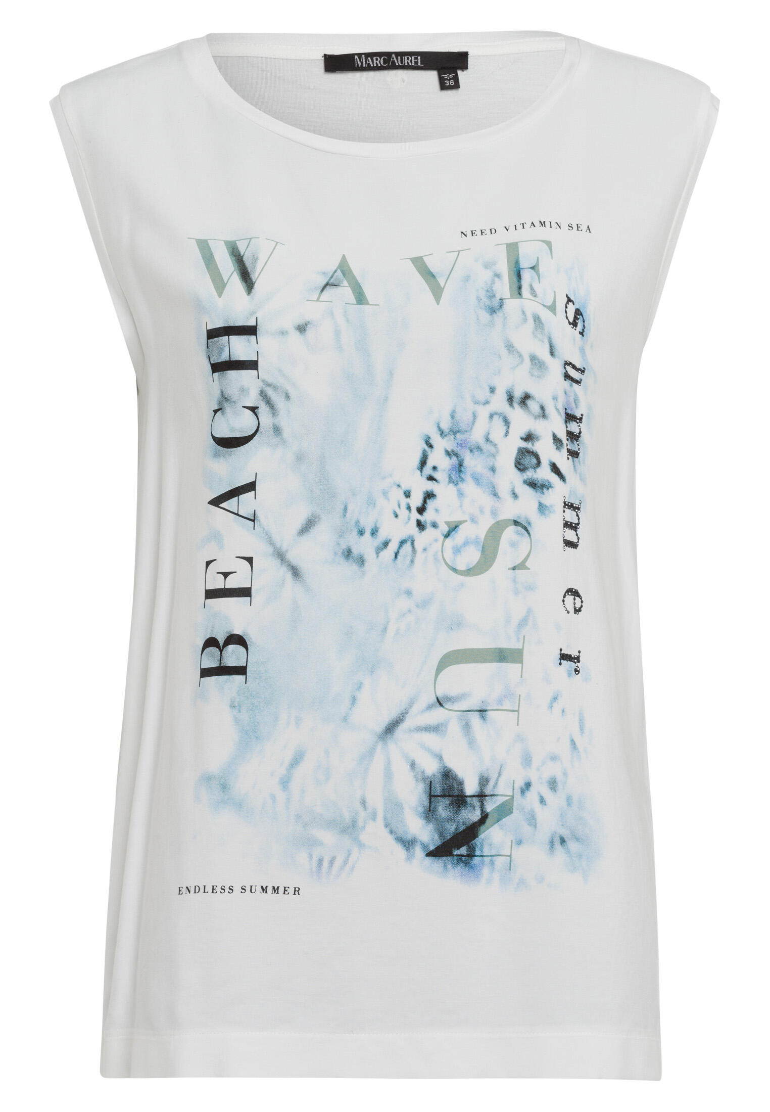 Marc Aurel - Blusenshirt mit Phantasie-Print off white varied - Gr. - 38 von Marc Aurel