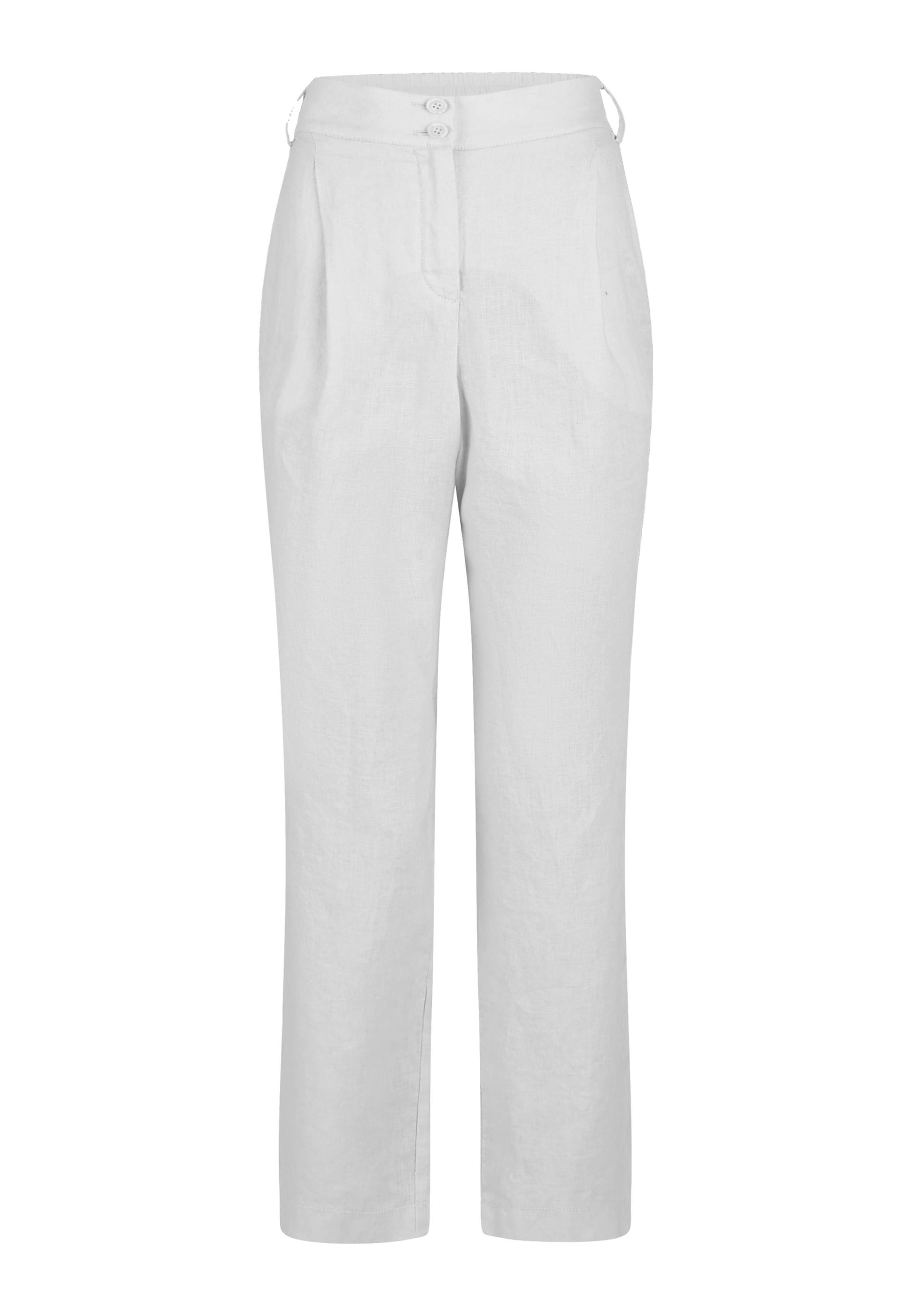 Marc Aurel - Bundfaltenhose aus sommerlichem Leinen white - Gr. - 40 von Marc Aurel