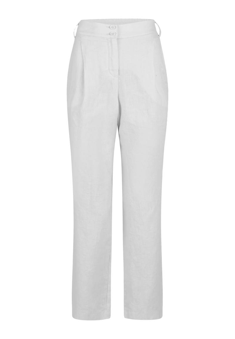 Marc Aurel - Bundfaltenhose aus sommerlichem Leinen white - Gr. - 40 von Marc Aurel