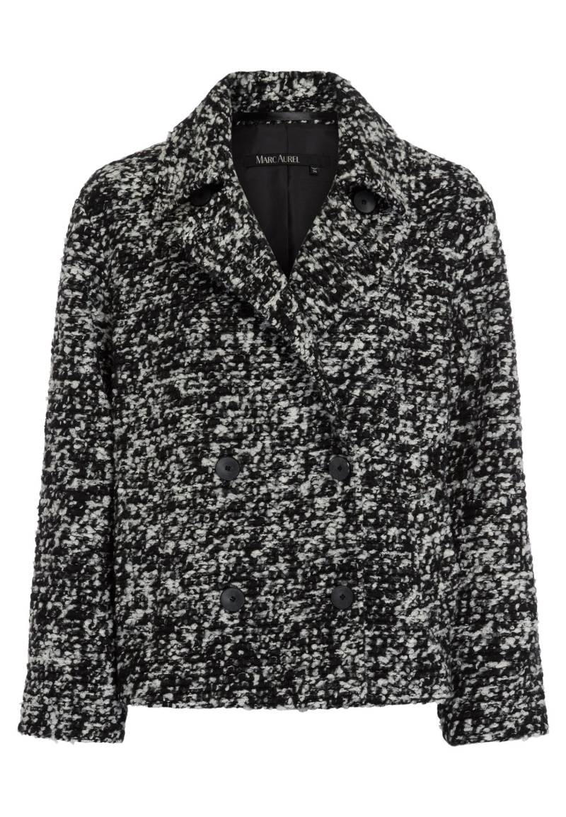 Marc Aurel - Cabanjacke aus Bouclégarn grey white varied - Gr. - 42 von Marc Aurel