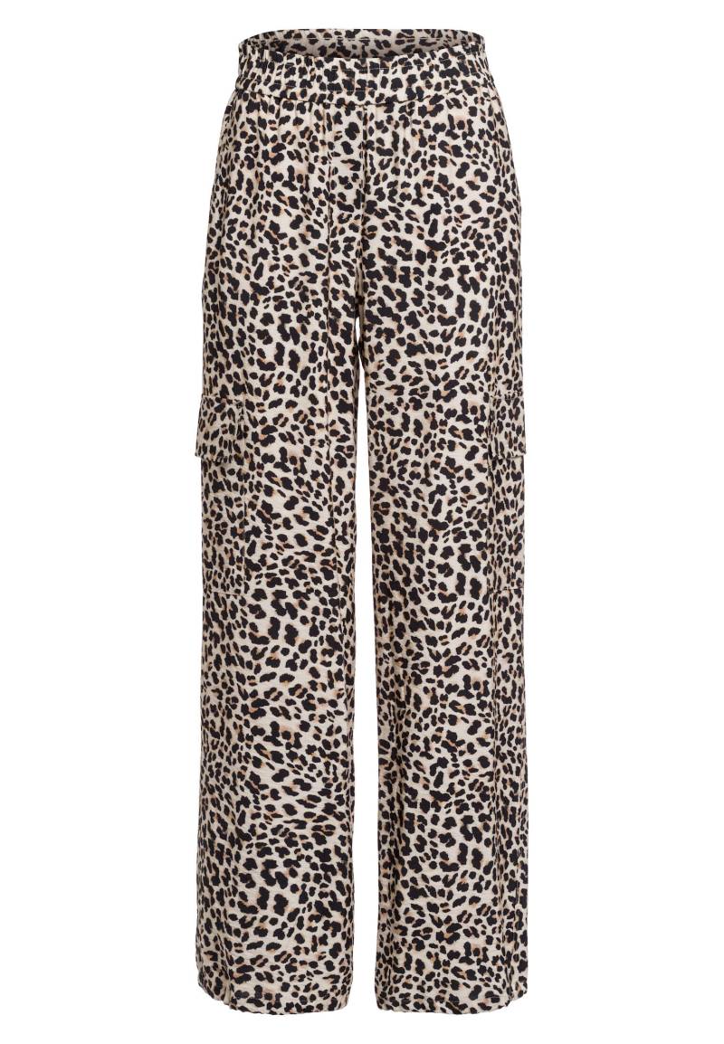 Marc Aurel - Carghose mit Leopardenprint light sand varied - Gr. - 34 von Marc Aurel