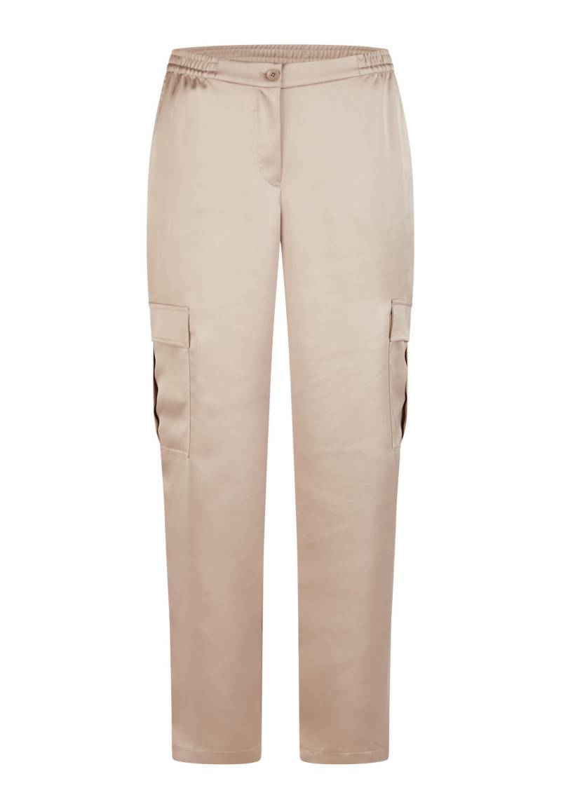 Marc Aurel - Cargohose aus Stretch-Satin light taupe - Gr. - 42 von Marc Aurel