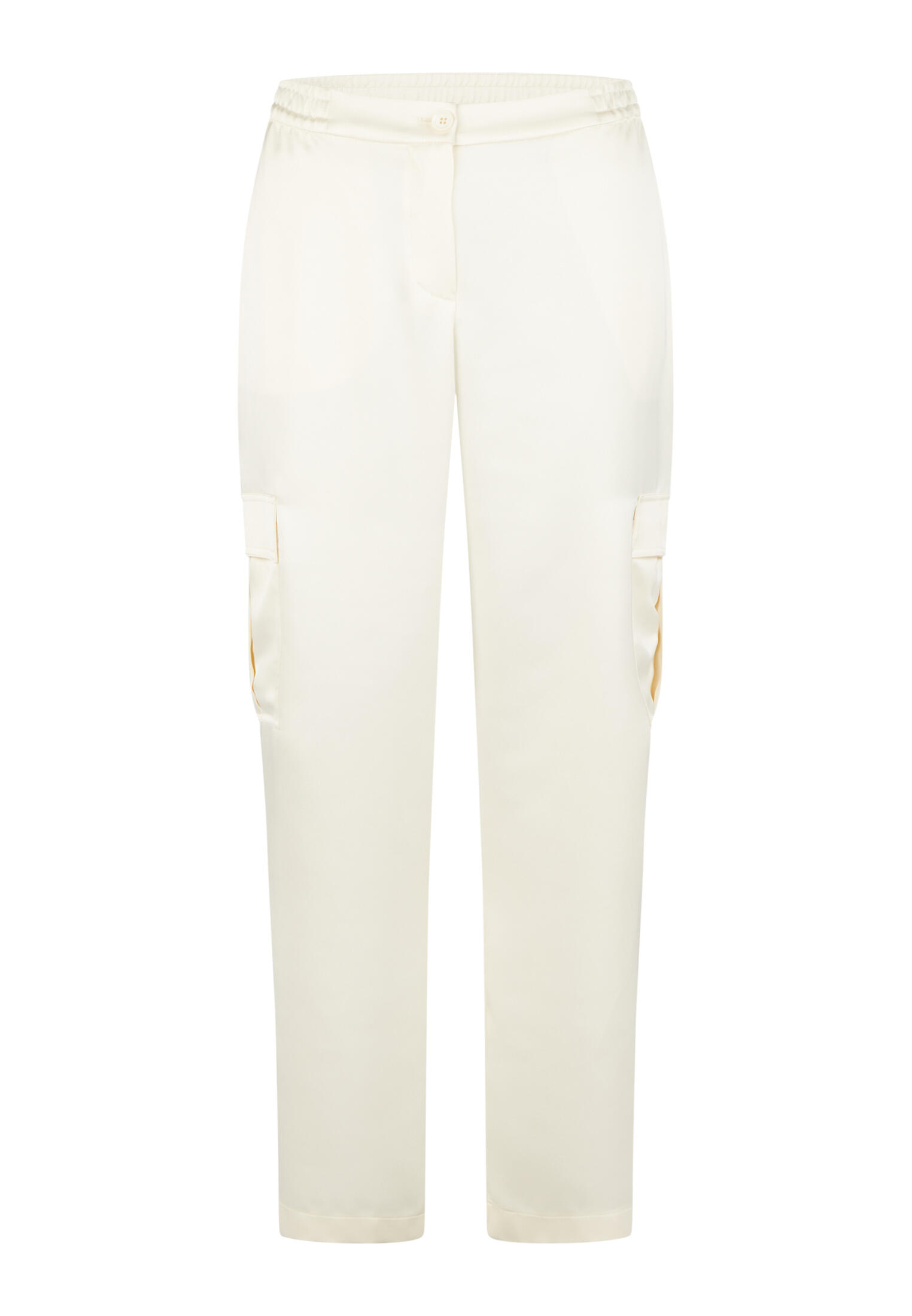 Marc Aurel - Cargohose aus Stretch-Satin milk - Gr. - 42 von Marc Aurel