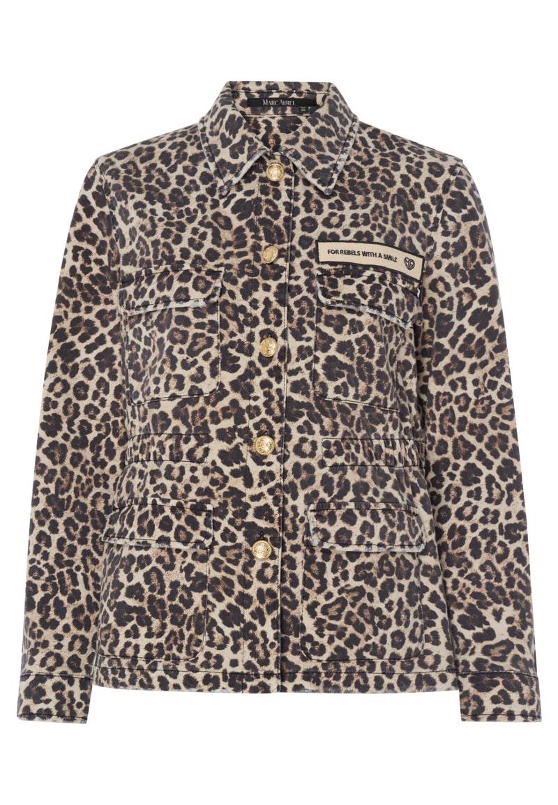 Marc Aurel - Fieldjacket mit Leoprint - Gr. - 44 von Marc Aurel