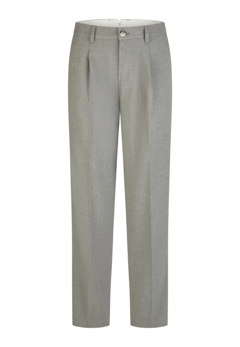 Marc Aurel - Hose Flanellhose mit Bundfalten grey melange - Gr. - 38 von Marc Aurel