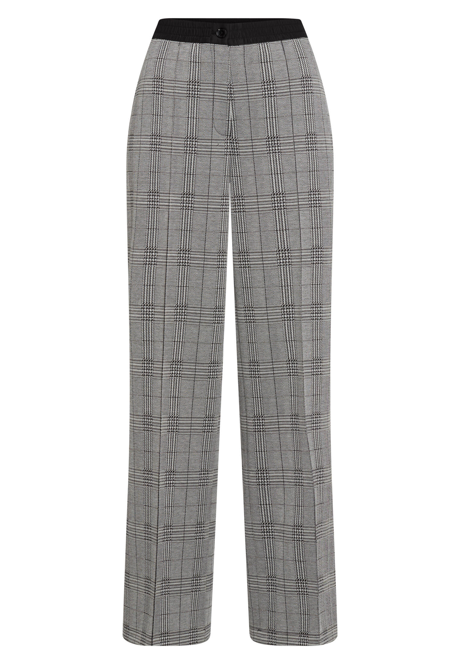 Marc Aurel - Hose aus elastischem Karo charcoal varied - Gr. - 44 von Marc Aurel