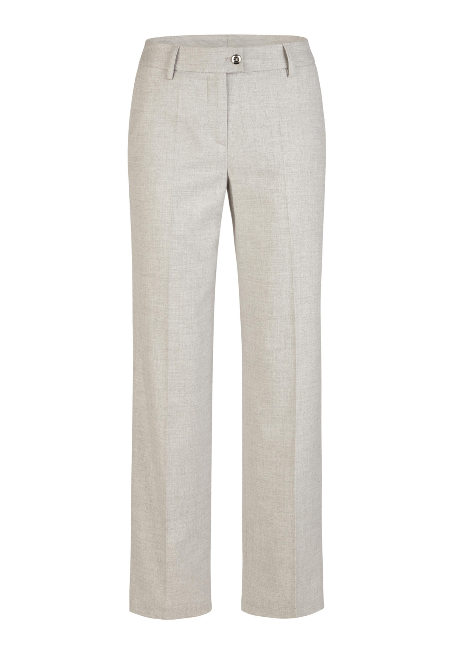 Marc Aurel - Hose aus nachhaltiger Viskosemischung silver grey melange - Gr. - 46 von Marc Aurel