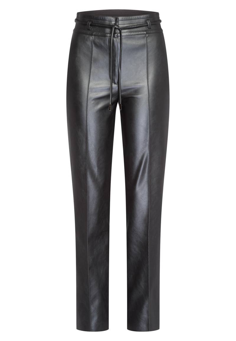 Marc Aurel - Hose aus veganem Leder charcoal varied - Gr. - 40 von Marc Aurel
