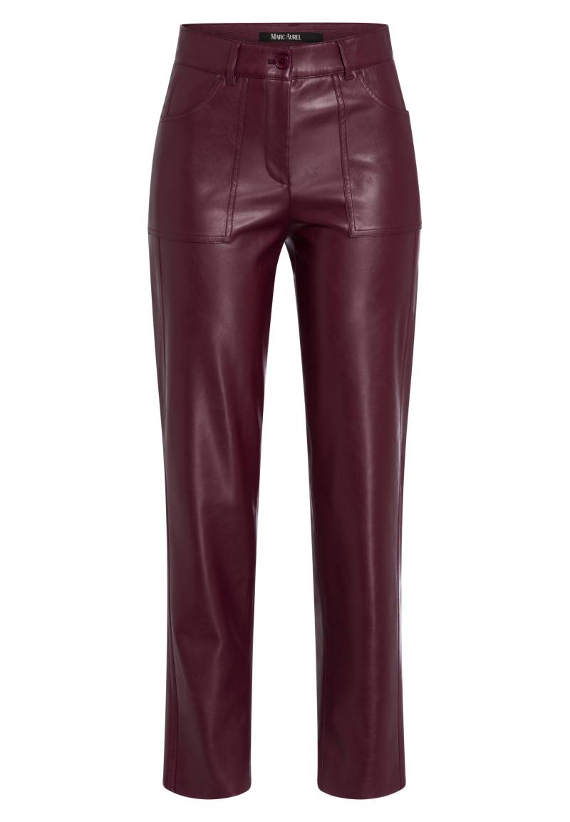 Marc Aurel - Hose in Leder-Optik light bordeaux - Gr. - 36 von Marc Aurel