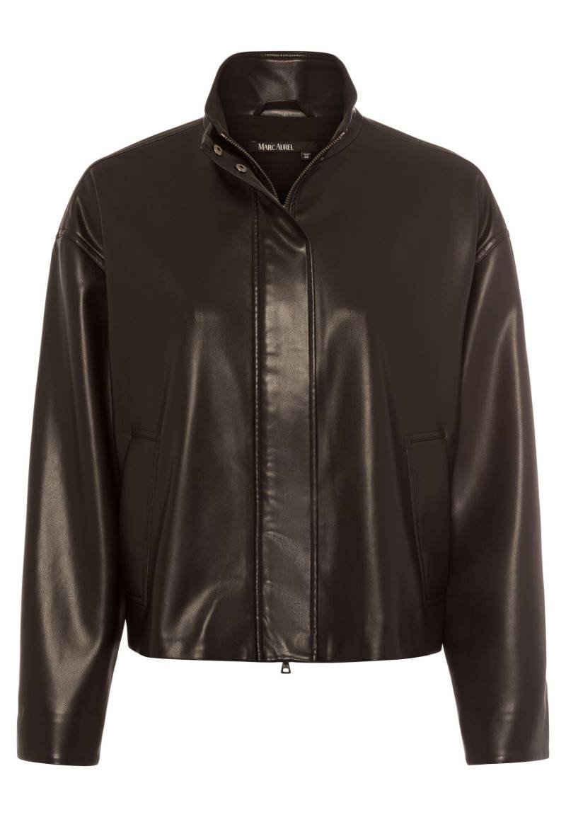 Marc Aurel - Jacke aus softem veganem Leder black - Gr. - 44 von Marc Aurel