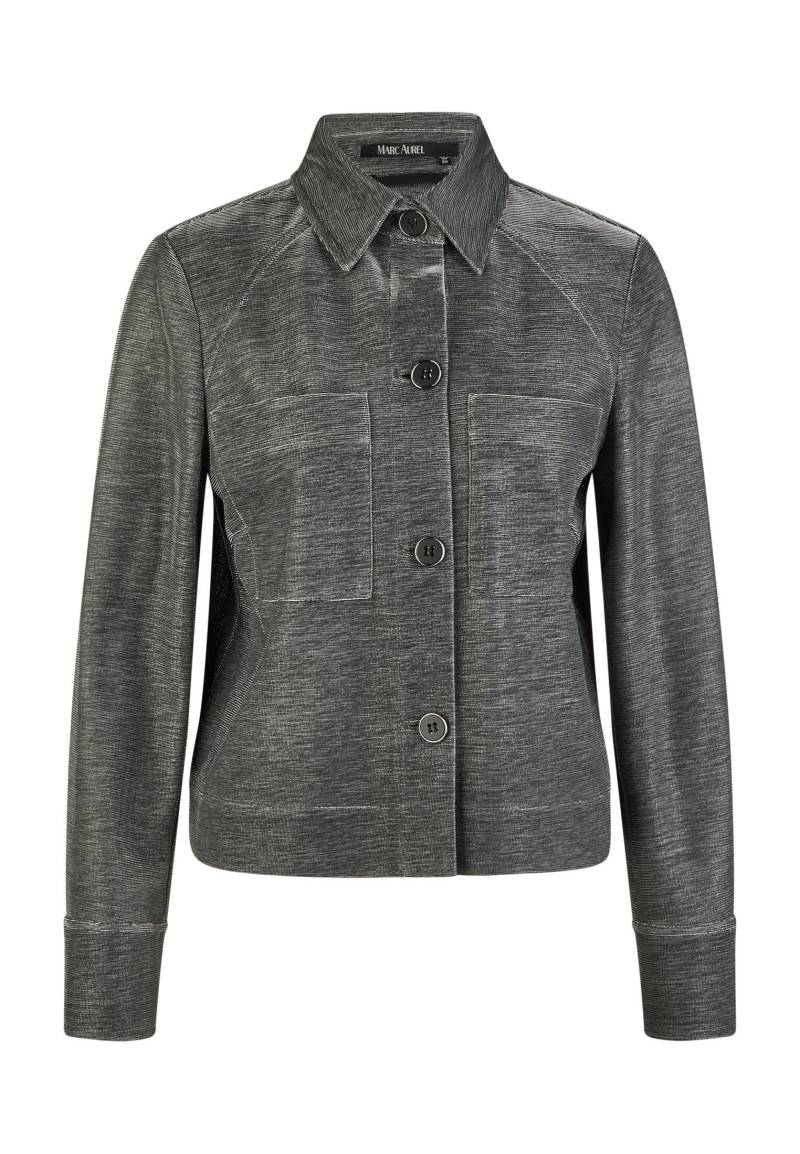 Marc Aurel - Jacke in Lurex-Optik gun metal varied - Gr. - 46 von Marc Aurel