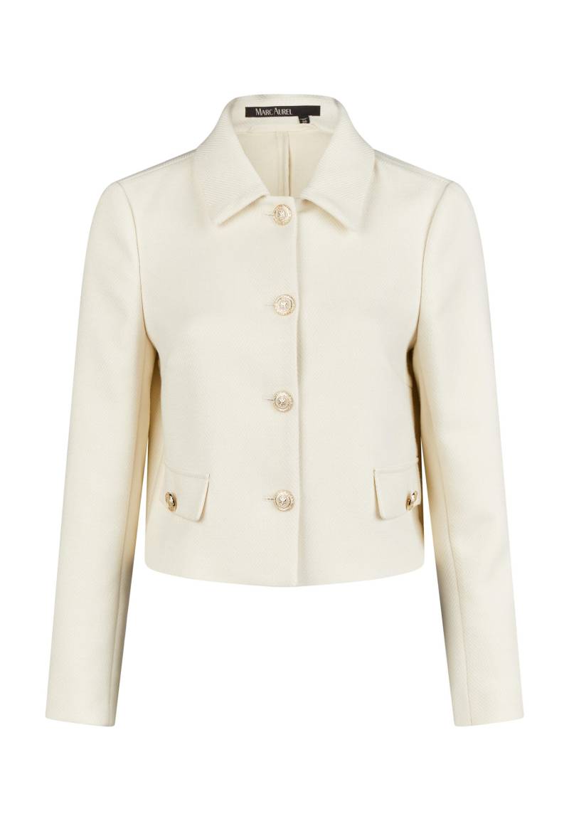 Marc Aurel - Jacke mit Herringbone Struktur milk - Gr. - 46 von Marc Aurel
