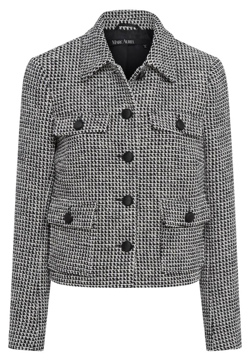 Marc Aurel - Jacke mit grafischem Jacquard black offwhite varied - Gr. - 46 von Marc Aurel