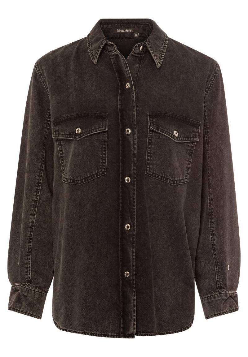 Marc Aurel - Jeanshemd aus nachhaltiger Tencelmischung black denim - Gr. - 38 von Marc Aurel