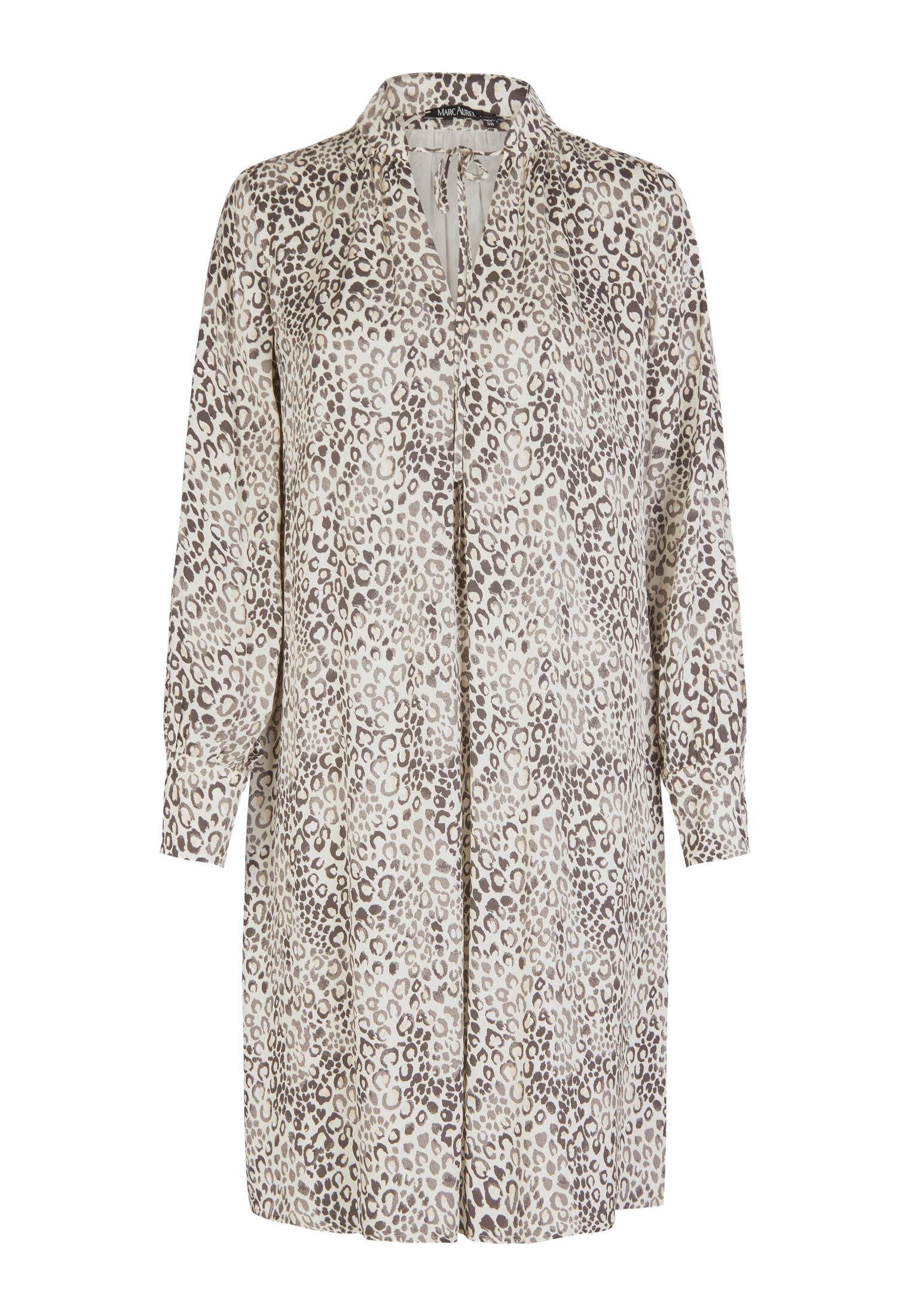 Marc Aurel - Kleid aus Minimal-Leo-Druck grey varied - Gr. - 38 von Marc Aurel