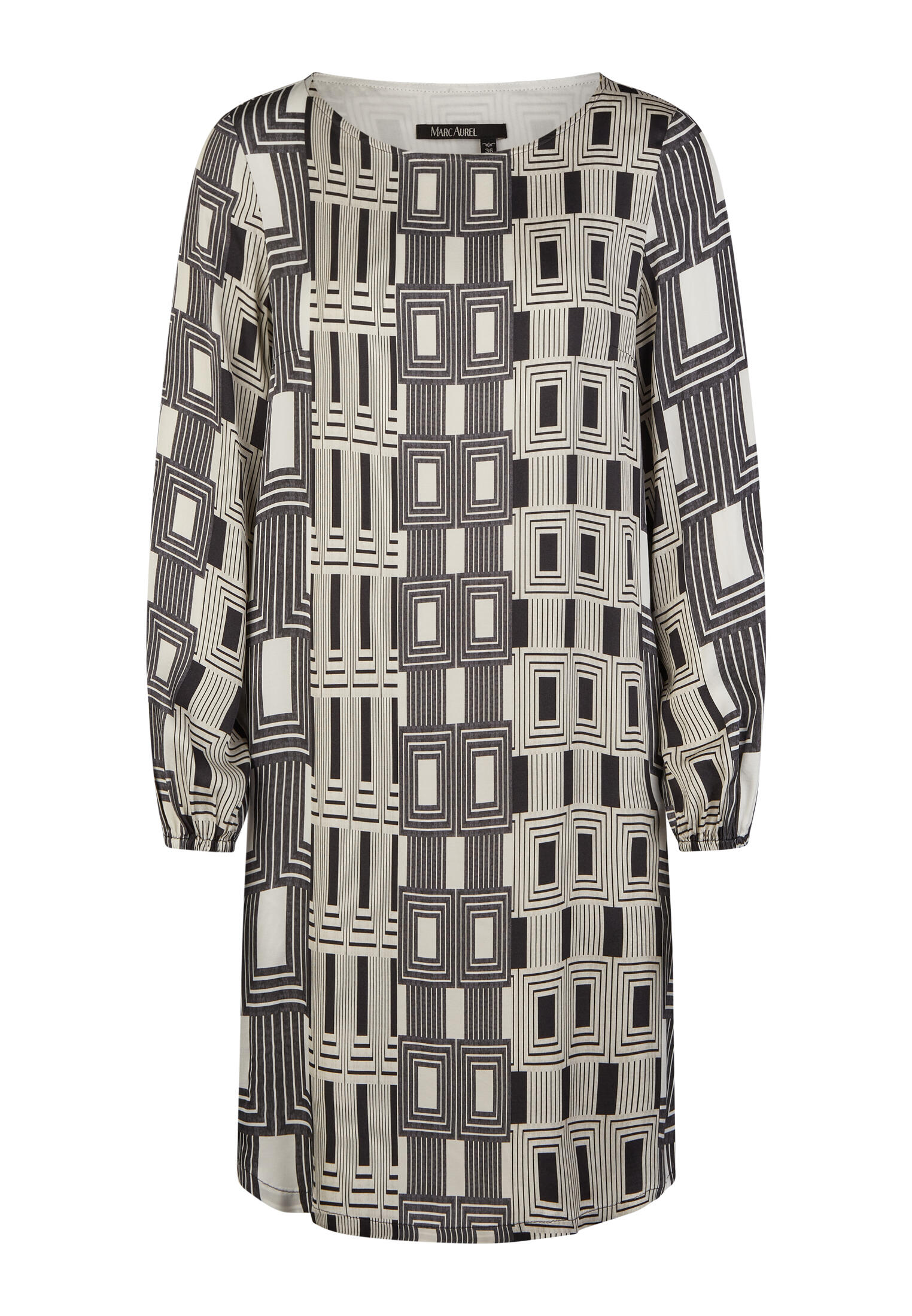 Marc Aurel - Kleid mit Art Déco Print offwhite varied - Gr. - 38 von Marc Aurel