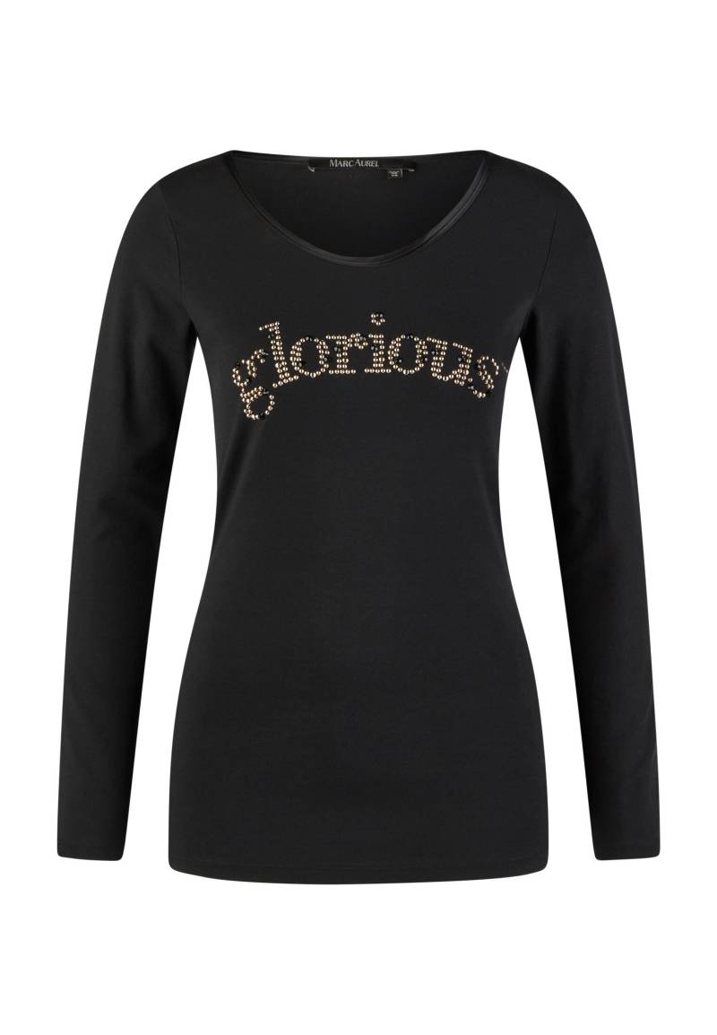 Marc Aurel - Langarmshirt mit GLORIOUS Nietendekoration black varied - Gr. - 34 von Marc Aurel