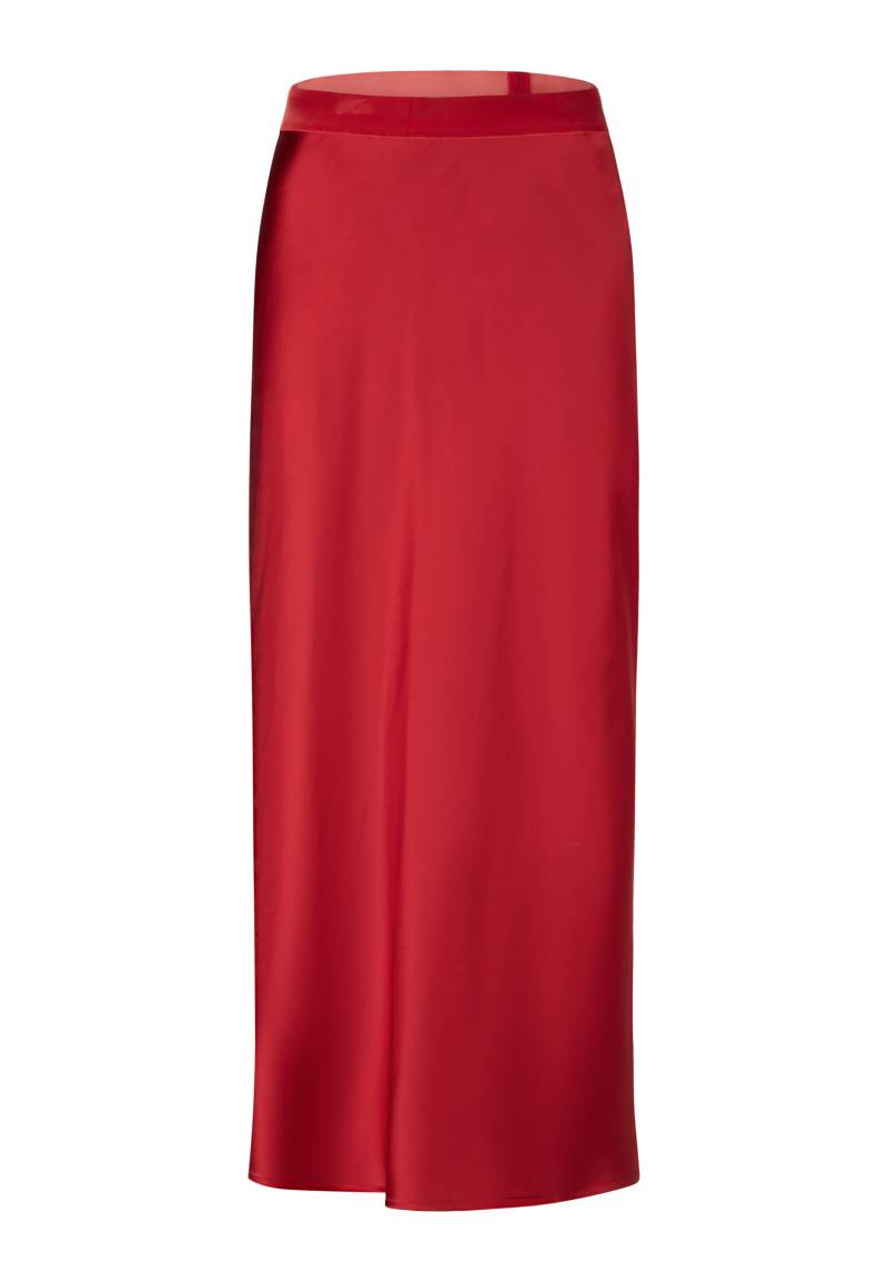 Marc Aurel - Maxirock aus Stretch-Satin dark red - Gr. - 34 von Marc Aurel