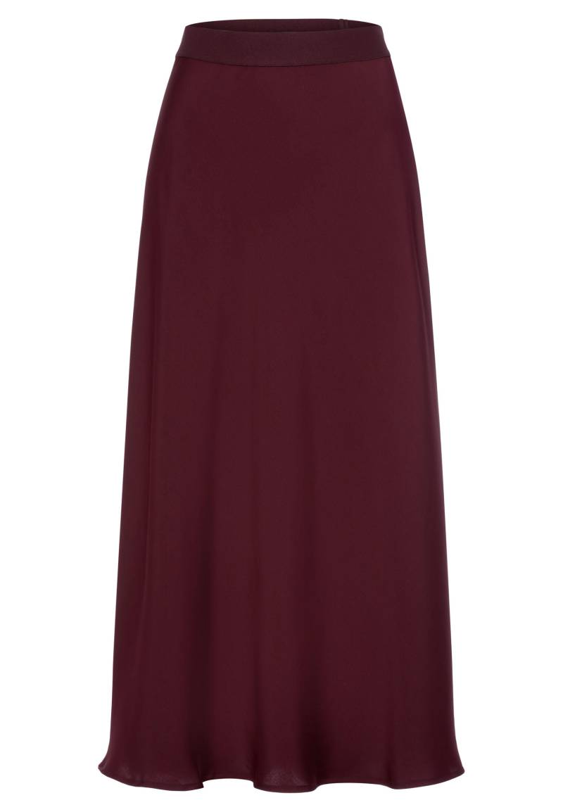 Marc Aurel - Maxirock aus edlem Satin light bordeaux - Gr. - 40 von Marc Aurel