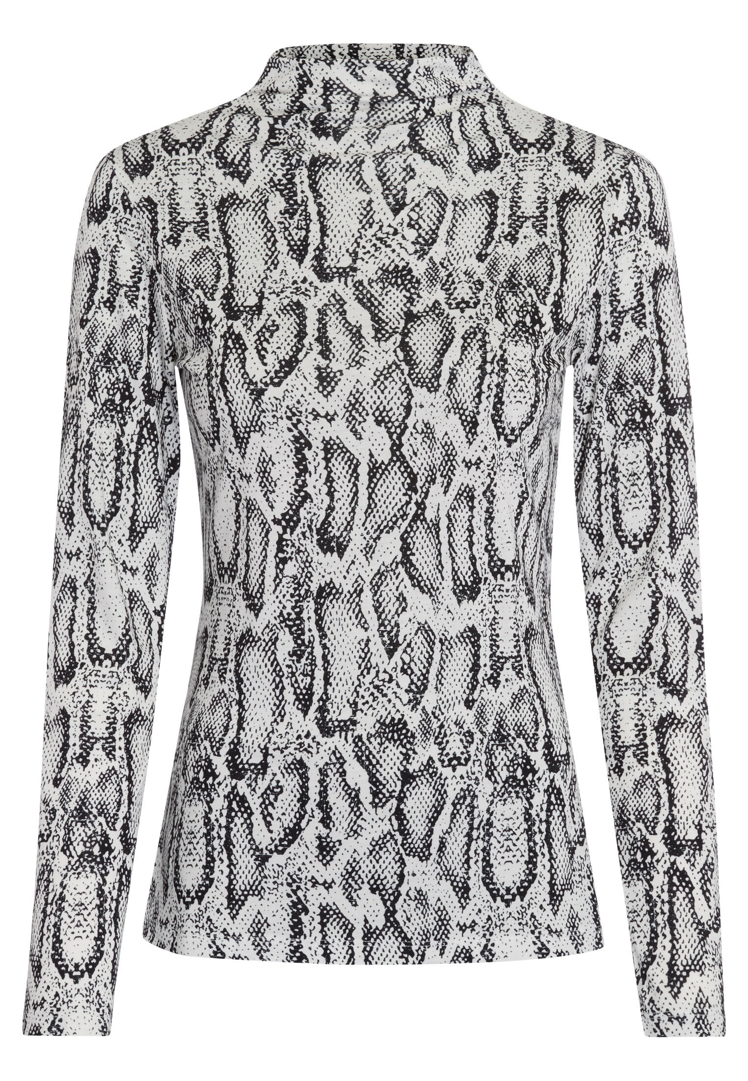 Marc Aurel - Mesh-Shirt mit Snakeprint offwhite black varied - Gr. - 34 von Marc Aurel