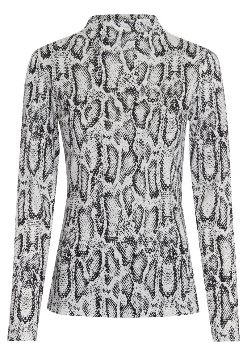 Marc Aurel - Mesh-Shirt mit Snakeprint offwhite black varied - Gr. - 38 von Marc Aurel