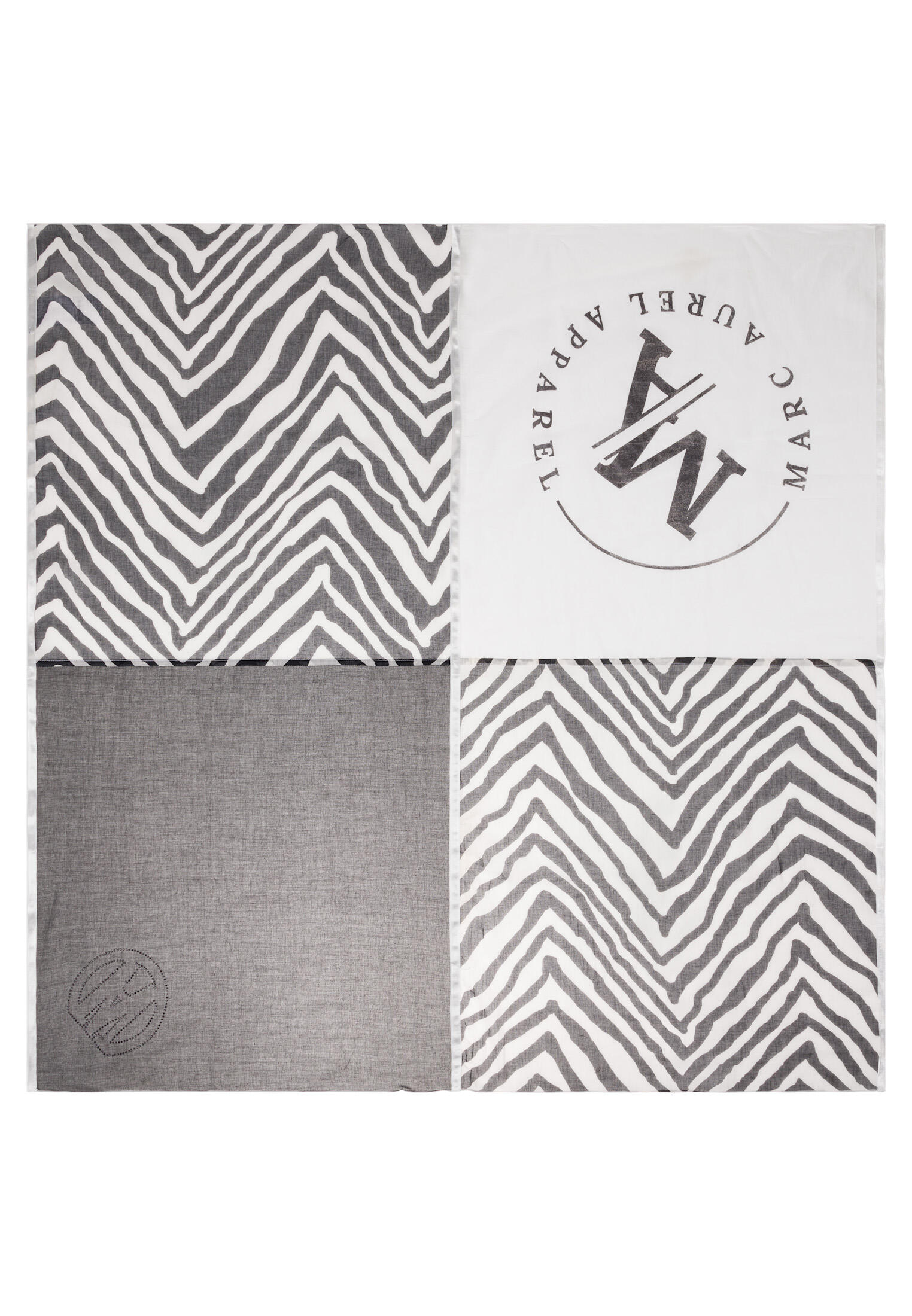 Marc Aurel - Patchworkschal aus Swisscotton creme varied - Gr. - OS von Marc Aurel