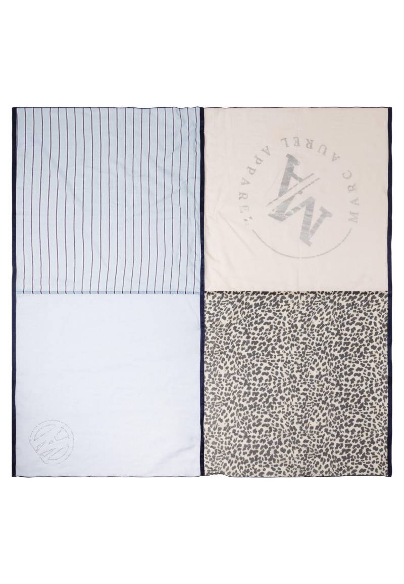 Marc Aurel - Patchworkschal aus Swisscotton light sand varied - Gr. - OS von Marc Aurel