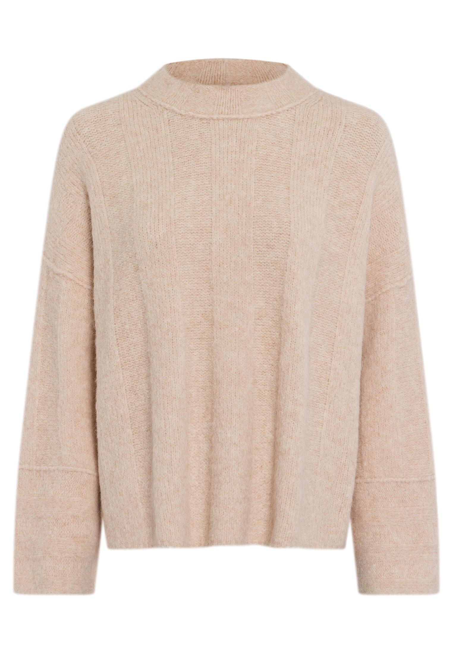 Marc Aurel - Pullover aus flauschiger Rippe beige varied - Gr. - 38 von Marc Aurel