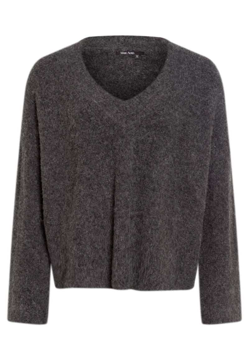 Marc Aurel - Pullover aus flauschiger Rippe grey melange - Gr. - 40 von Marc Aurel