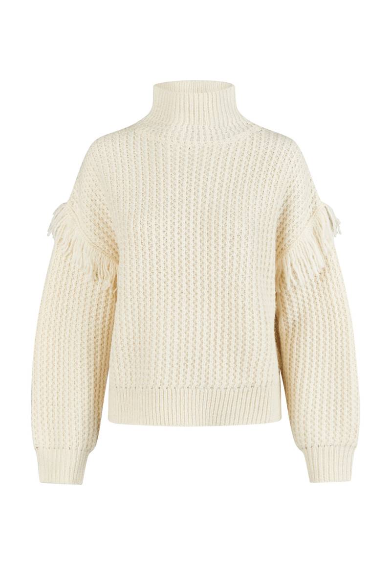 Marc Aurel - Pullover mit Fransendetails milk - Gr. - 36 von Marc Aurel