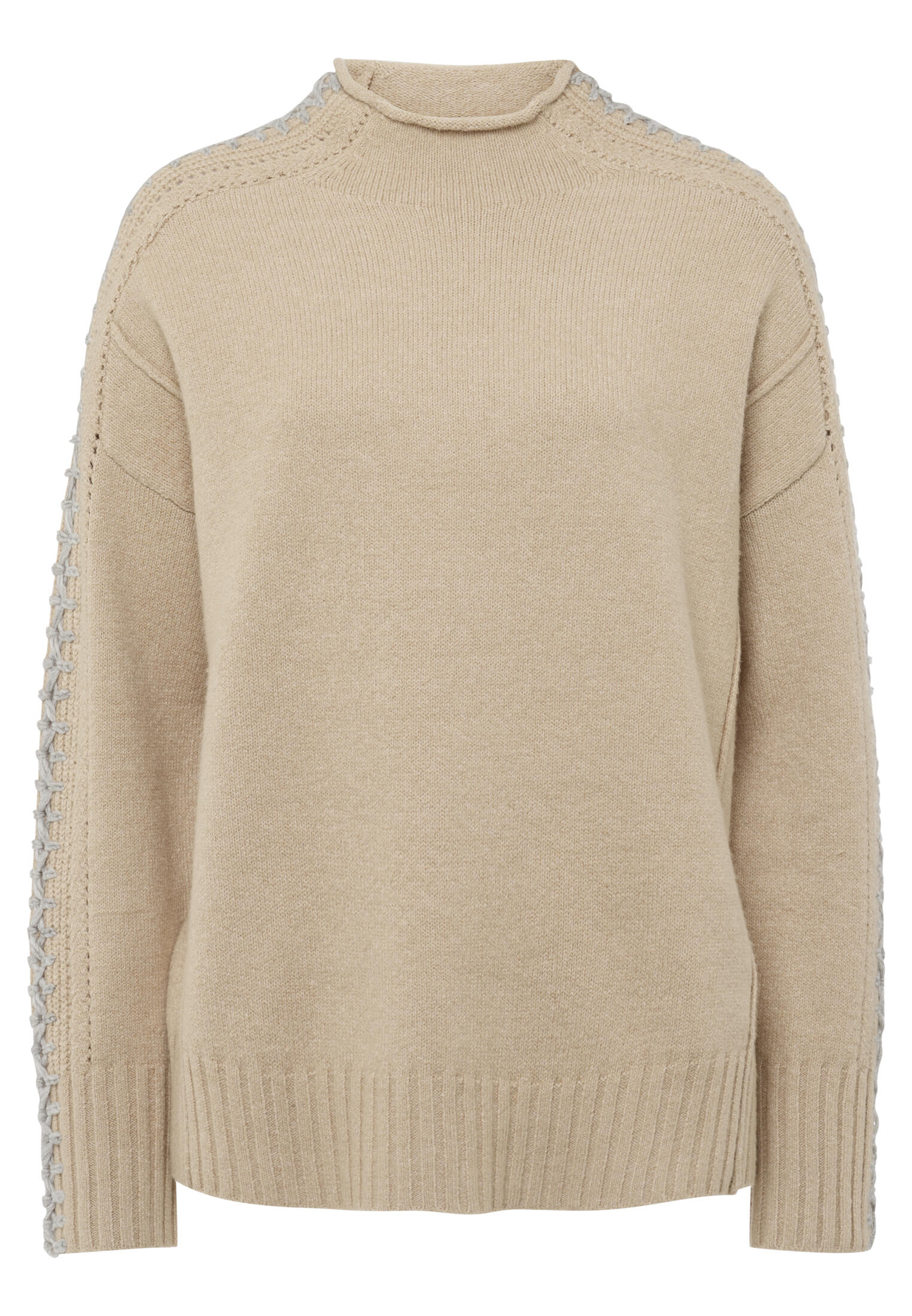 Marc Aurel - Pullover mit Häkel-Details toffy melange varied - Gr. - 42 von Marc Aurel