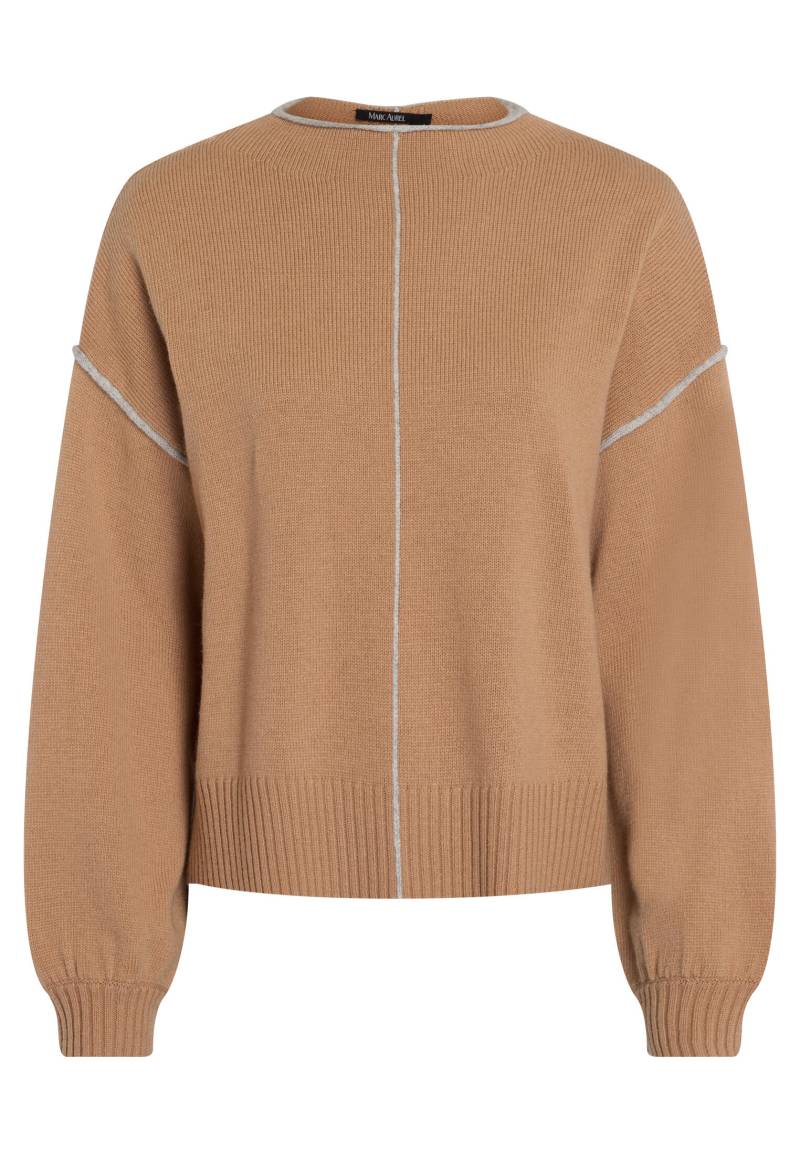 Marc Aurel - Pullover mit Kontrast-Details toffy melange varied - Gr. - 42 von Marc Aurel
