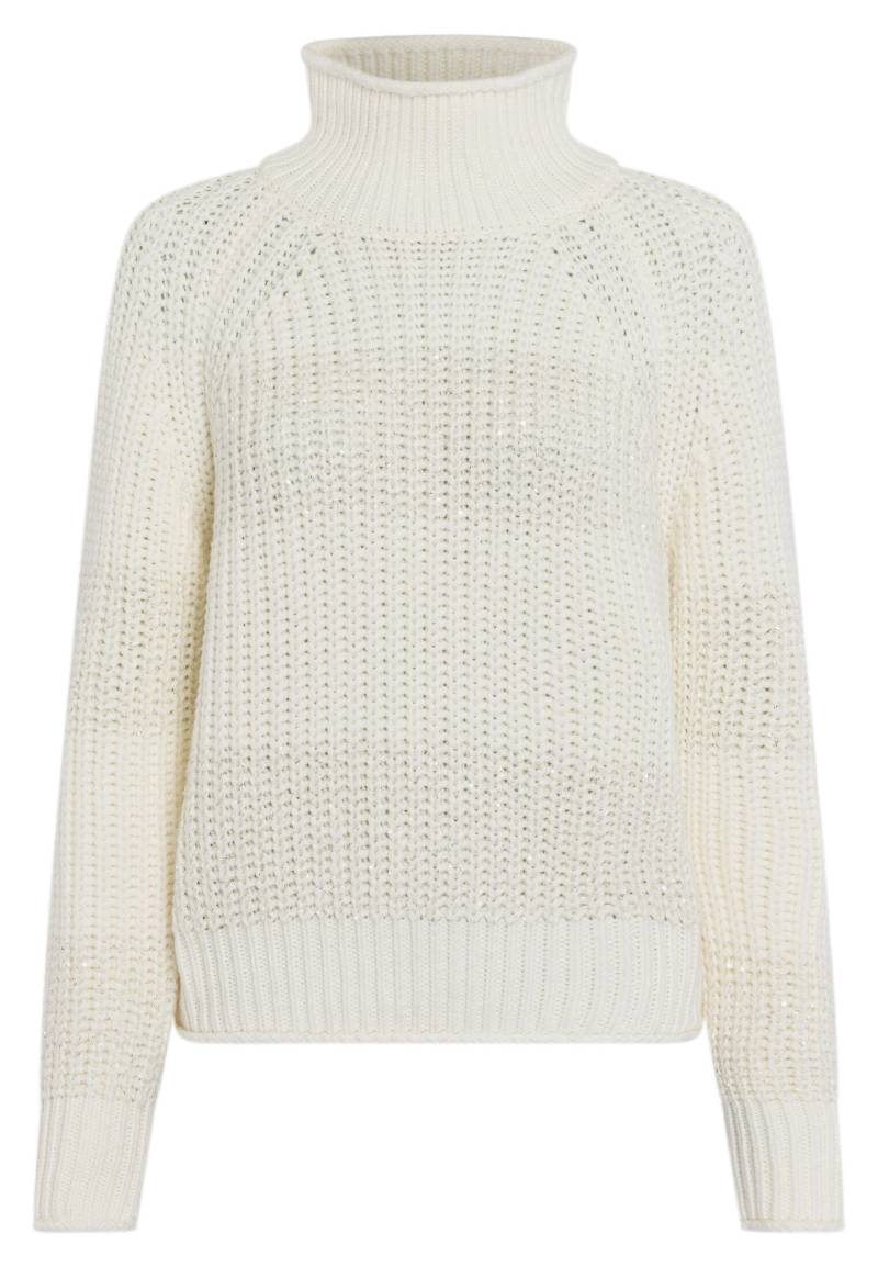Marc Aurel - Pullover mit Pailletten-Ringeln creme varied - Gr. - 34 von Marc Aurel
