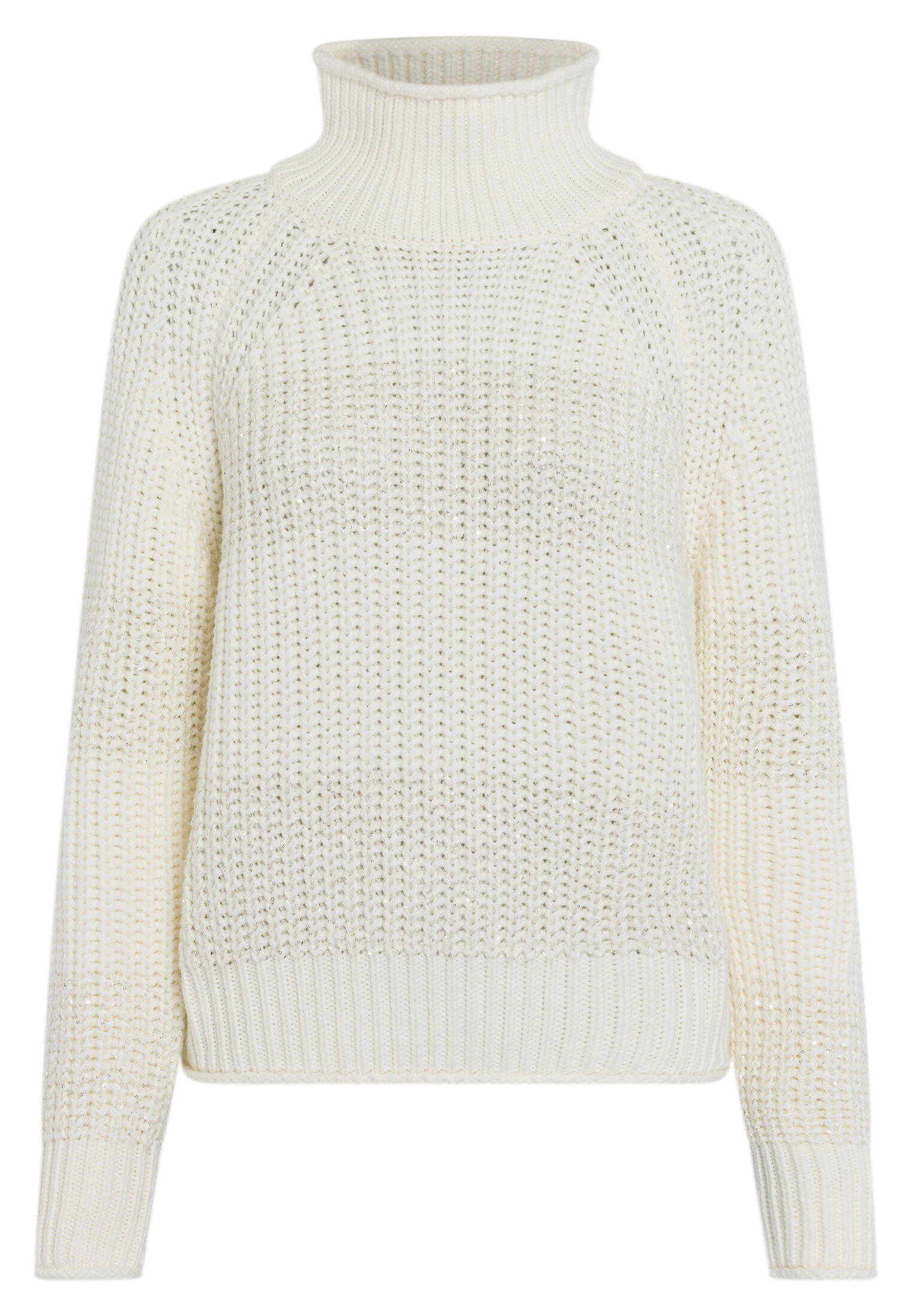 Marc Aurel - Pullover mit Pailletten-Ringeln creme varied - Gr. - 36 von Marc Aurel