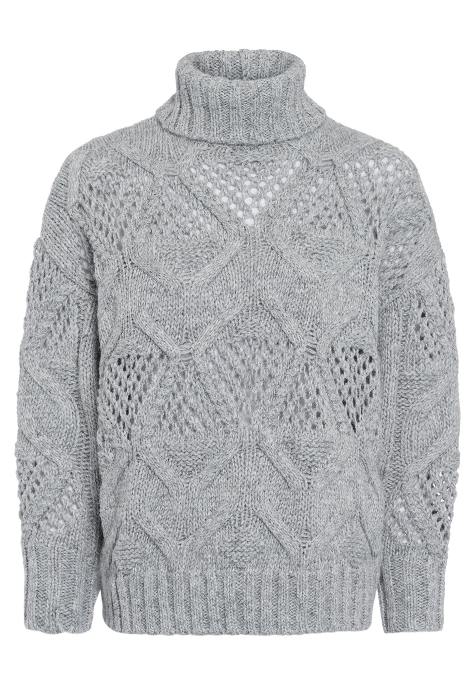 Marc Aurel - Pullover mit grobem Zopfmuster grey melange - Gr. - 34 von Marc Aurel